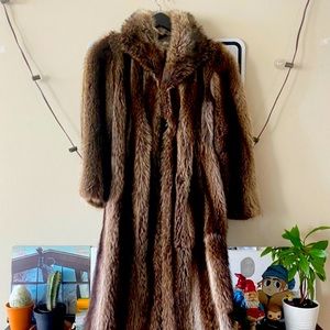 A beautiful real fur jacket.